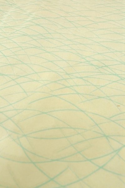 Photo8: O1225X Vintage Japanese kimono Off White JUBAN undergarment for women / Silk. Grass (Grade B) (8)