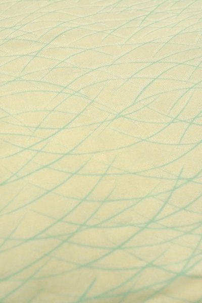 Photo10: O1225X Vintage Japanese kimono Off White JUBAN undergarment for women / Silk. Grass (Grade B) (10)