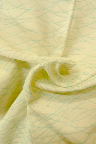 Photo12: O1225X Vintage Japanese kimono Off White JUBAN undergarment for women / Silk. Grass (Grade B) (12)