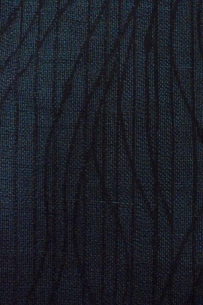 Photo5: O1226C Vintage Japanese kimono Indigo Blue TSUMUGI pongee for women / Silk. Line (Grade C) (5)
