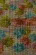 Photo7: Mint O1226D Vintage Japanese kimono Pale Grayish Multi Color TSUMUGI pongee for women / Silk. Flower (Grade A) (7)