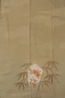 Photo6: P0109B Antique Japanese kimono Pale Brown TOMESODE formal for women / Silk. Flower (Grade C) (6)