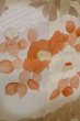 Photo8: P0109B Antique Japanese kimono Pale Brown TOMESODE formal for women / Silk. Flower (Grade C) (8)