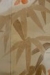 Photo9: P0109B Antique Japanese kimono Pale Brown TOMESODE formal for women / Silk. Flower (Grade C) (9)