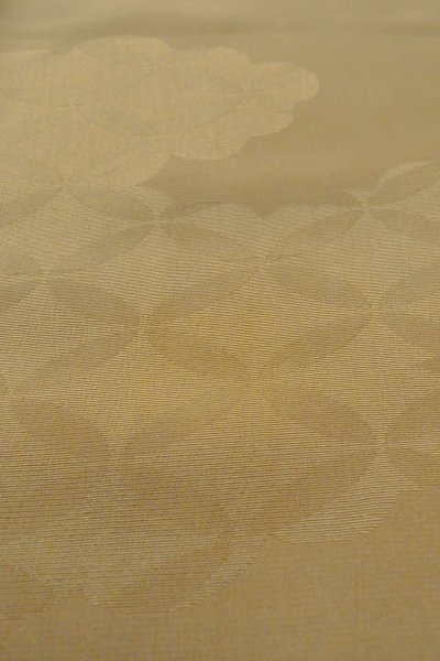 Photo14: P0109B Antique Japanese kimono Pale Brown TOMESODE formal for women / Silk. Flower (Grade C) (14)