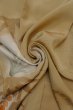 Photo17: P0109B Antique Japanese kimono Pale Brown TOMESODE formal for women / Silk. Flower (Grade C) (17)
