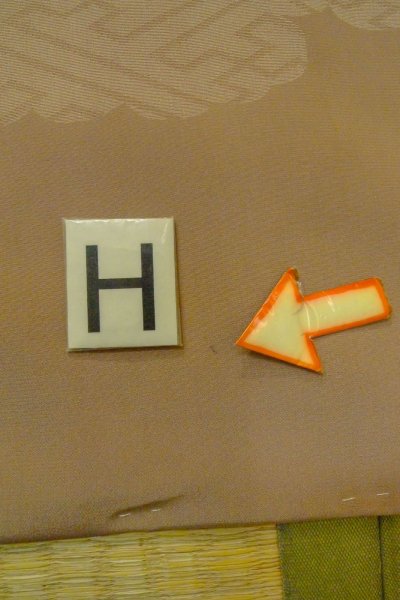 Photo26: P0109B Antique Japanese kimono Pale Brown TOMESODE formal for women / Silk. Flower (Grade C) (26)