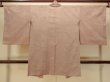 Photo2: P0109C Vintage Japanese kimono Light Grayish Pink HAORI short jacket for women / Silk. Arabesque vine (Grade C) (2)