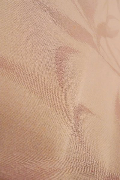 Photo7: P0109C Vintage Japanese kimono Light Grayish Pink HAORI short jacket for women / Silk. Arabesque vine (Grade C) (7)