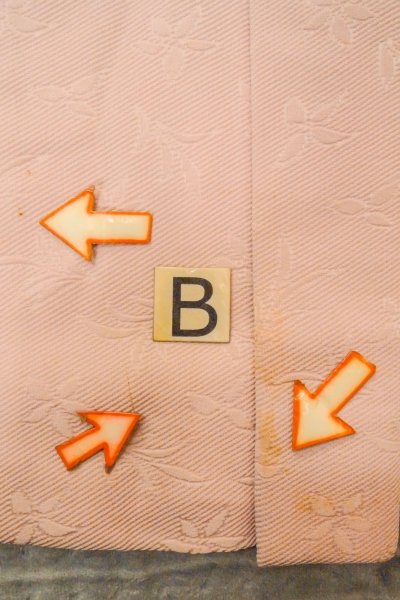 Photo13: P0109E Vintage Japanese kimono Pale Pink HAORI short jacket for women / Silk. (Grade C) (13)