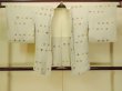 Photo1: P0109F Vintage Japanese kimono Pale Greenish Gray HAORI short jacket for women / Silk. Abstract pattern (Grade C) (1)