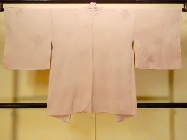 Photo2: Mint P0109J Vintage Japanese kimono Light Pink HAORI short jacket for women / Silk. (Grade A) (2)