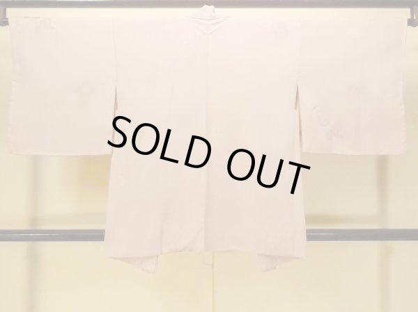 Photo3: Mint P0109J Vintage Japanese kimono Light Pink HAORI short jacket for women / Silk. (Grade A) (3)