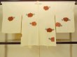 Photo2: P0109K Vintage Japanese kimono Shiny Ivory HAORI short jacket for women / Silk. Camellia (Grade B) (2)