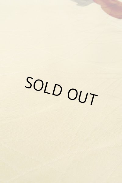 Photo10: P0109K Vintage Japanese kimono Shiny Ivory HAORI short jacket for women / Silk. Camellia (Grade B) (10)