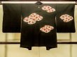 Photo2: Mint P0109L Vintage Japanese kimono Black HAORI short jacket for women / Silk. Chrysanthemum (Grade A) (2)