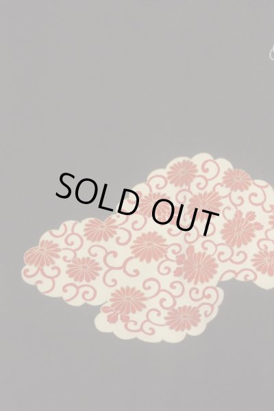 Photo1: Mint P0109L Vintage Japanese kimono Black HAORI short jacket for women / Silk. Chrysanthemum (Grade A) (1)