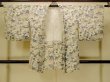 Photo1: P0109M Vintage Japanese kimono Off White HAORI short jacket for women / Silk. Chrysanthemum (Grade C) (1)