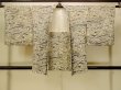 Photo1: P0109N Vintage Japanese kimono White HAORI short jacket for women / Silk. Flower (Grade C) (1)