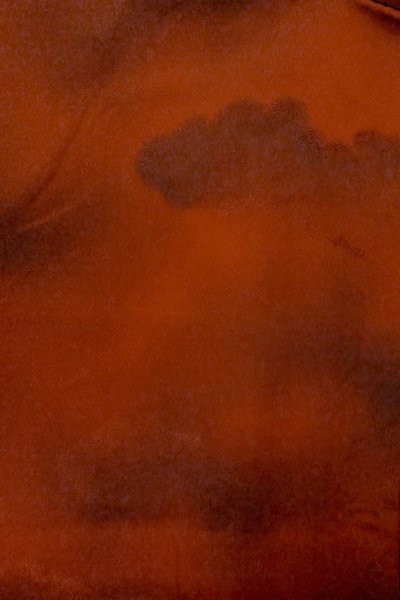 Photo3: P0109S Vintage Japanese kimono Vivid Vermilion HAORI short jacket for women / Silk. Cloud (Grade B) (3)