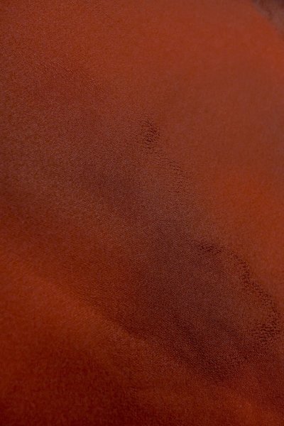 Photo8: P0109S Vintage Japanese kimono Vivid Vermilion HAORI short jacket for women / Silk. Cloud (Grade B) (8)