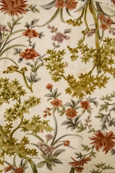 Photo3: P0109T Vintage Japanese kimono White HAORI short jacket for women / Silk. Flower (Grade C) (3)