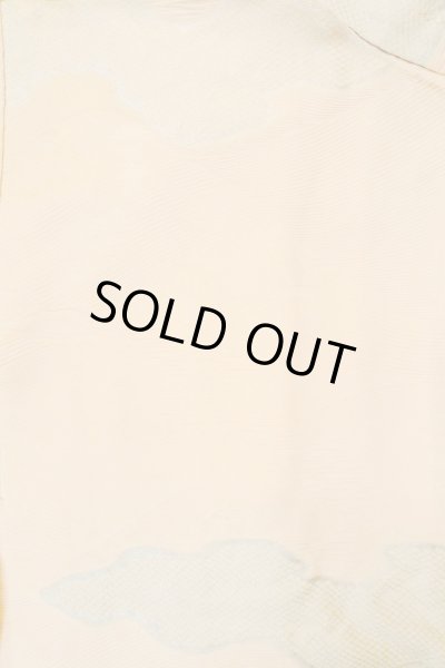 Photo4: P0109V Vintage Japanese kimono Light Pink HAORI short jacket for women / Silk. Gap in a cloud (Grade C) (4)