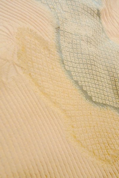 Photo8: P0109V Vintage Japanese kimono Light Pink HAORI short jacket for women / Silk. Gap in a cloud (Grade C) (8)