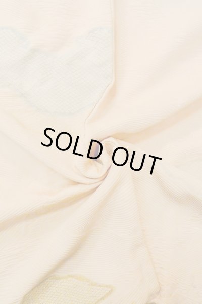Photo11: P0109V Vintage Japanese kimono Light Pink HAORI short jacket for women / Silk. Gap in a cloud (Grade C) (11)