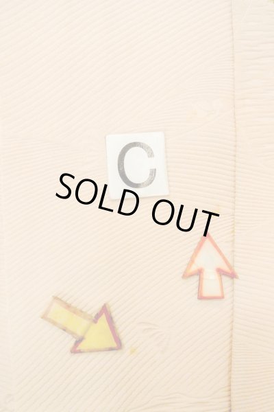 Photo16: P0109V Vintage Japanese kimono Light Pink HAORI short jacket for women / Silk. Gap in a cloud (Grade C) (16)