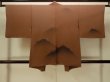 Photo2: P0109X Vintage Japanese kimono Dark Brownish Dark Red HAORI short jacket for women / Silk. Mountain (Grade B) (2)