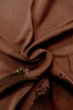 Photo11: P0109X Vintage Japanese kimono Dark Brownish Dark Red HAORI short jacket for women / Silk. Mountain (Grade B) (11)