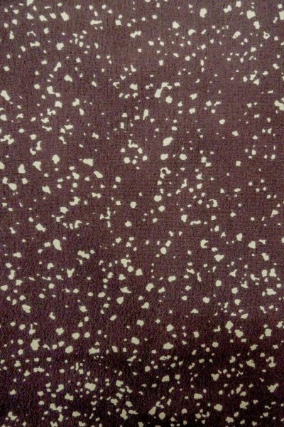 Photo5: P0109Y Vintage Japanese kimono Dark Purple HAORI short jacket for women / Synthetic. Dot (Grade B) (5)