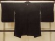 Photo2: P0110D Vintage Japanese kimono Black HAORI short jacket for women / Silk. (Grade B) (2)