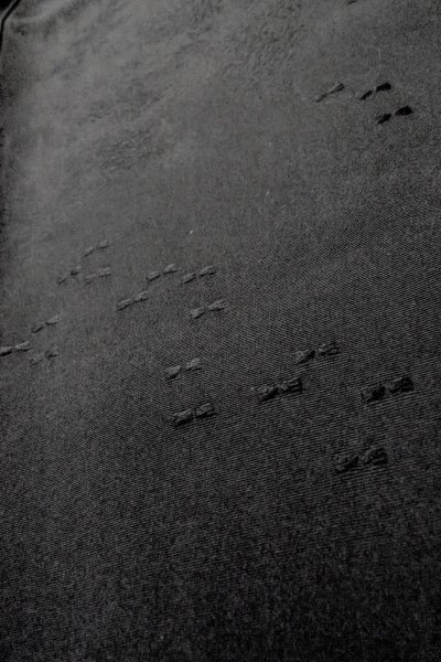 Photo11: P0110D Vintage Japanese kimono Black HAORI short jacket for women / Silk. (Grade B) (11)