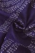 Photo11: P0120A Antique Japanese kimono Dark Purple HAORI short jacket for women / Silk. Dapple pattern (Grade C) (11)