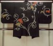 Photo2: Mint P0120E Antique Japanese kimono Black HAORI short jacket for women / Silk. Ivy (Grade A) (2)