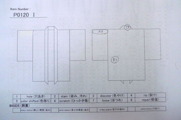 Photo13: P0120I Antique Japanese kimono Vivid Orange HAORI short jacket for women / Silk. Flower (Grade B) (13)