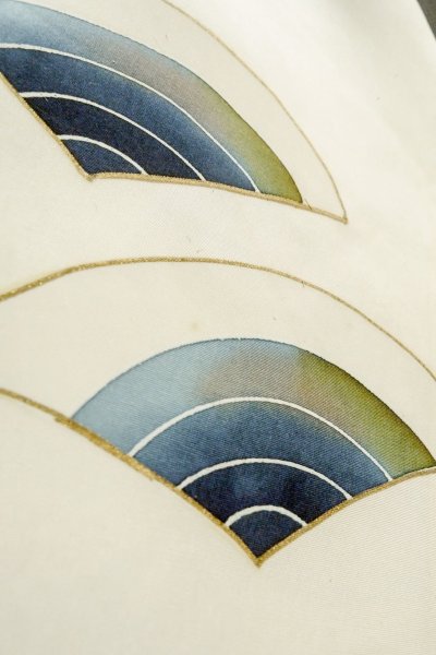 Photo12: P0123A Vintage Japanese kimono Black Kimono for Boys for men / Silk. Pine tree/branch/needle, Set with P0123B (Grade B) (12)