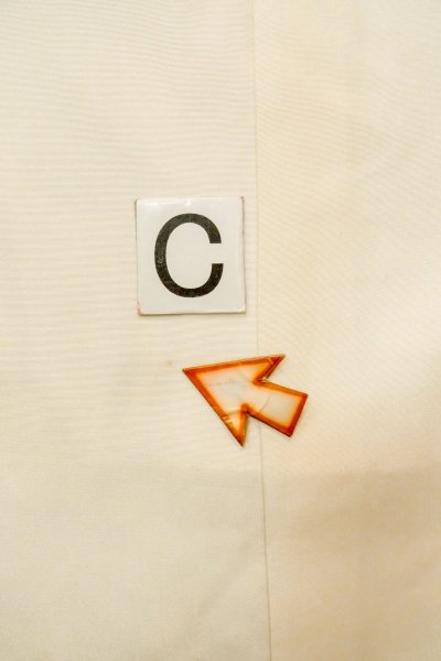 Photo18: P0123A Vintage Japanese kimono Black Kimono for Boys for men / Silk. Pine tree/branch/needle, Set with P0123B (Grade B) (18)