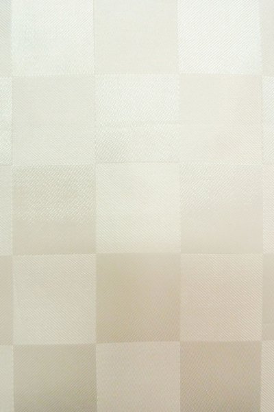 Photo6: P0123B Vintage Japanese kimono Shiny White Juban for Boys for men / Silk. Plaid Checks, Set with P0123A (Grade D) (6)