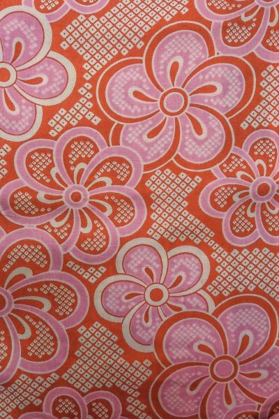 Photo13: P0123C Antique Japanese kimono Reddish Purple HAORI short jacket for women / Silk. UME plum bloom (Grade D) (13)