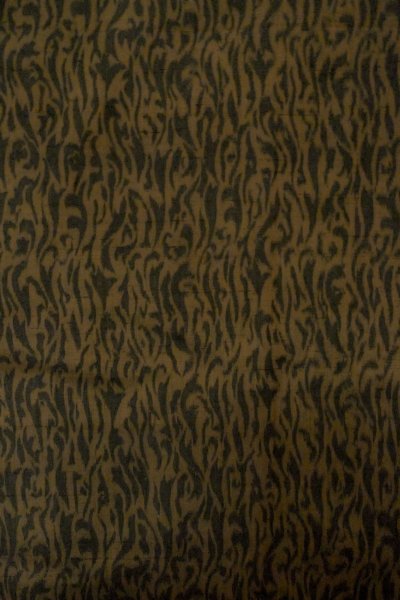 Photo3: P0123E Vintage Japanese kimono Dark Brown HAORI short jacket for women / Silk. Abstract pattern (Grade A) (3)