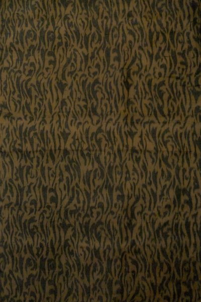 Photo4: P0123E Vintage Japanese kimono Dark Brown HAORI short jacket for women / Silk. Abstract pattern (Grade A) (4)