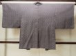 Photo2: P0123F Vintage Japanese kimono Grayish Pale Purple HAORI short jacket for women / Silk. Lozenges (Grade C) (2)