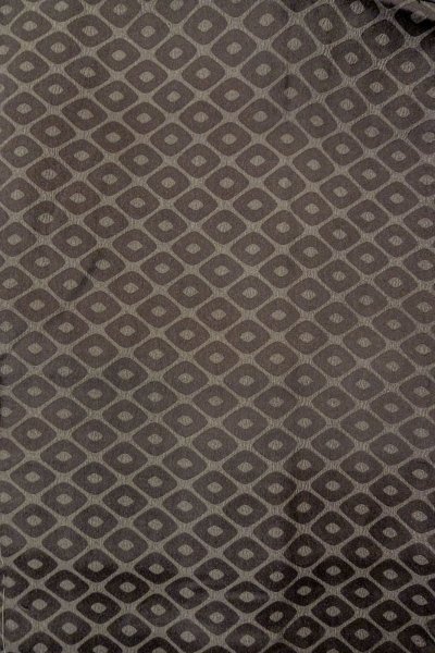 Photo3: P0123F Vintage Japanese kimono Grayish Pale Purple HAORI short jacket for women / Silk. Lozenges (Grade C) (3)