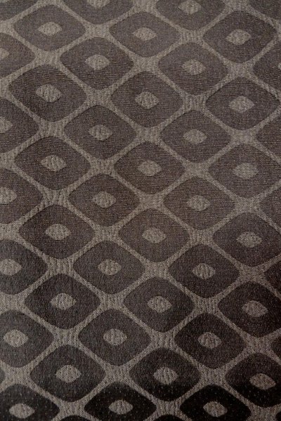 Photo5: P0123F Vintage Japanese kimono Grayish Pale Purple HAORI short jacket for women / Silk. Lozenges (Grade C) (5)