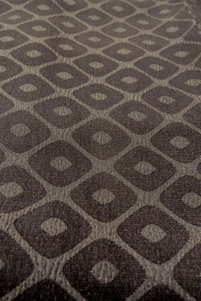 Photo8: P0123F Vintage Japanese kimono Grayish Pale Purple HAORI short jacket for women / Silk. Lozenges (Grade C) (8)