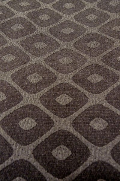 Photo9: P0123F Vintage Japanese kimono Grayish Pale Purple HAORI short jacket for women / Silk. Lozenges (Grade C) (9)