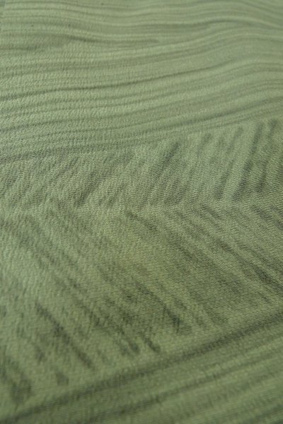 Photo10: P0123H Vintage Japanese kimono Pale Grayish Teal HAORI short jacket for women / Silk. Line (Grade C) (10)